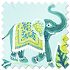 Gujarat, Cyan - Made to Measure Curtain